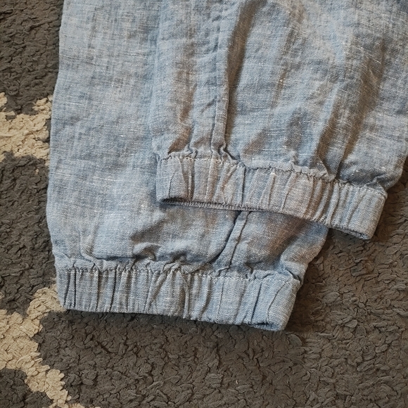 Athleta Cabo Linen Jogger Pants in Chambray Blue Size 14 - Picture 6 of 10